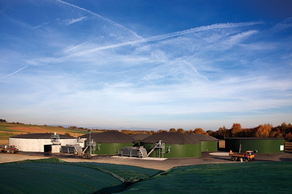 Impianto di biogas individuale a Wollbrandshausen, Germania