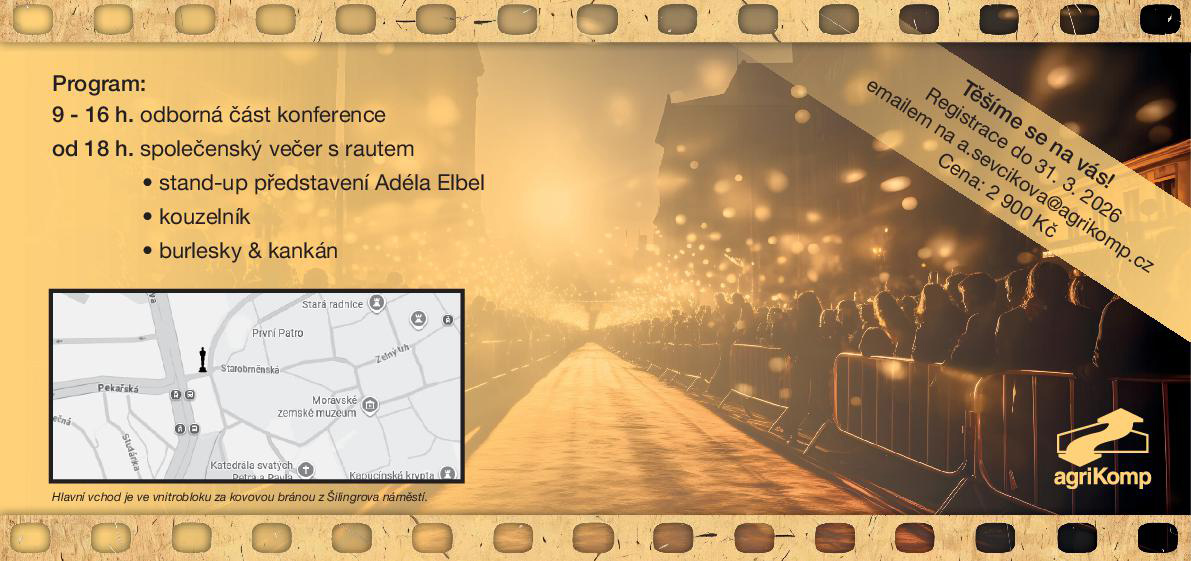 XVI. agriKonference (aneb) agriKomp Bohemia slaví 20 let